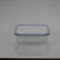 High frequency borosilicate glass 2 compartment food container  3