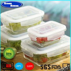 Good after-sales service industrial pyrex high borosilicate glass food container