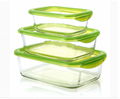 High Quality Borosilicate Glass Square Storage Food Container With PP Cover 2