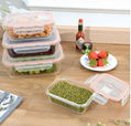 High Quality Borosilicate Glass Square Storage Food Container With PP Cover 3