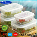 High Quality Borosilicate Glass Square Storage Food Container With PP Cover 5