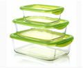 High Quality Borosilicate Glass Square Storage Food Container With PP Cover 1