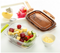 high borosilicate glass food container