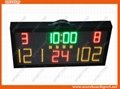 Small Tabletop Electronic Basketball Scoreboard with Shot Clock and Wireless Con 1