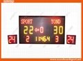 University Digital Electronic Basketball Scoreboard with LED Shot Cloks Display 1