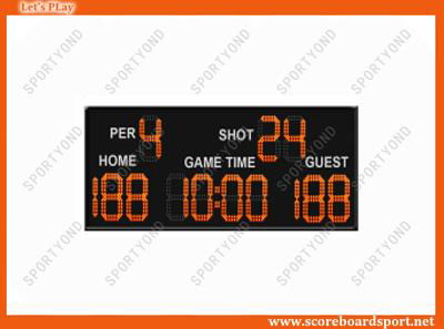 Red Digital LED Electronic Basketball Scoreboard Timer with Wireless RF Console