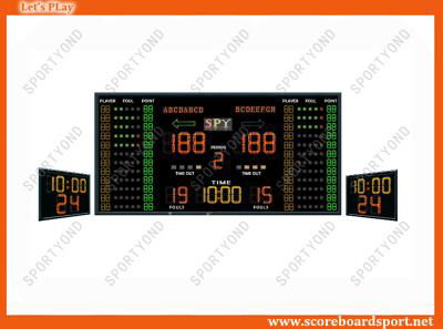 Wireless Electronic Basketball Scoreboard and Shot Clock with Play Time and Buzz