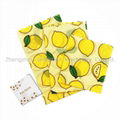 Self-adhesive sustainable reusable GOTS organic cotton beeswax food wrap 2