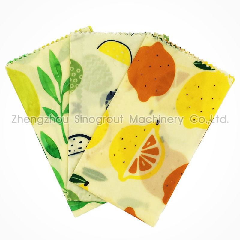 Factory price Amazon eco friendly GOTS organic cotton beeswax wrap food storage 3