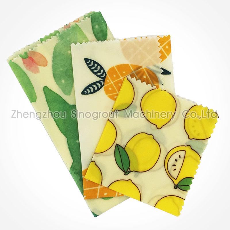 Factory price Amazon eco friendly GOTS organic cotton beeswax wrap food storage 4