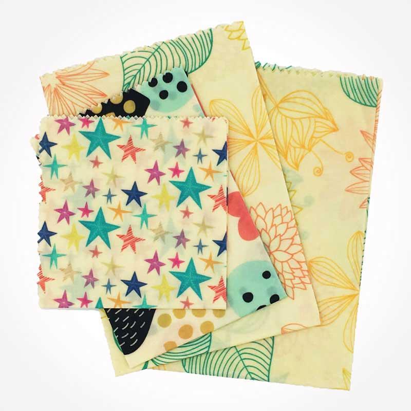 Reusable biodegradable non plastic organic beeswax eco wrap food storage (China Manufacturer