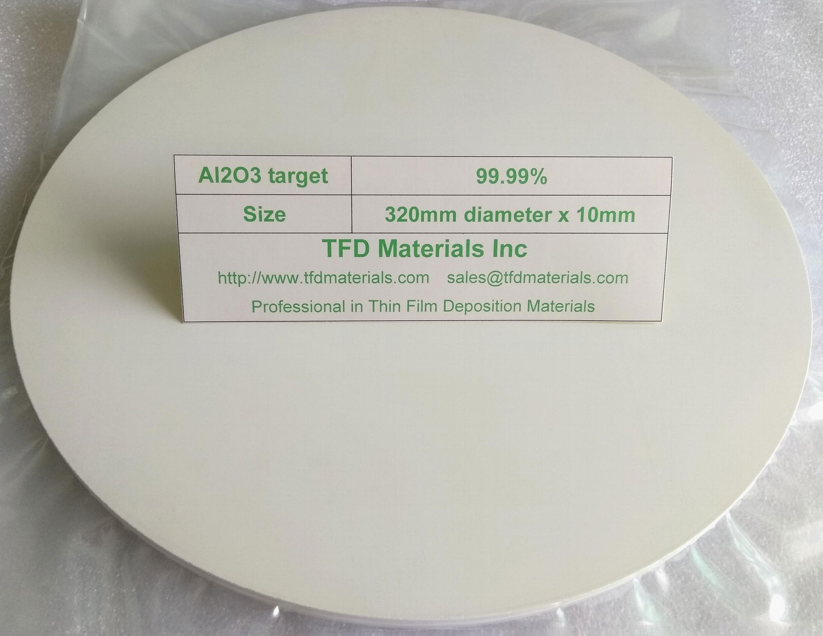 Aluminum Oxide Al2O3 target