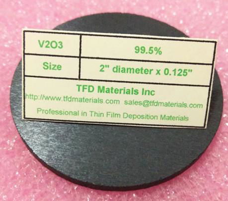 Vanadium Pentoxide V2O5 target VO2, V2O3 2