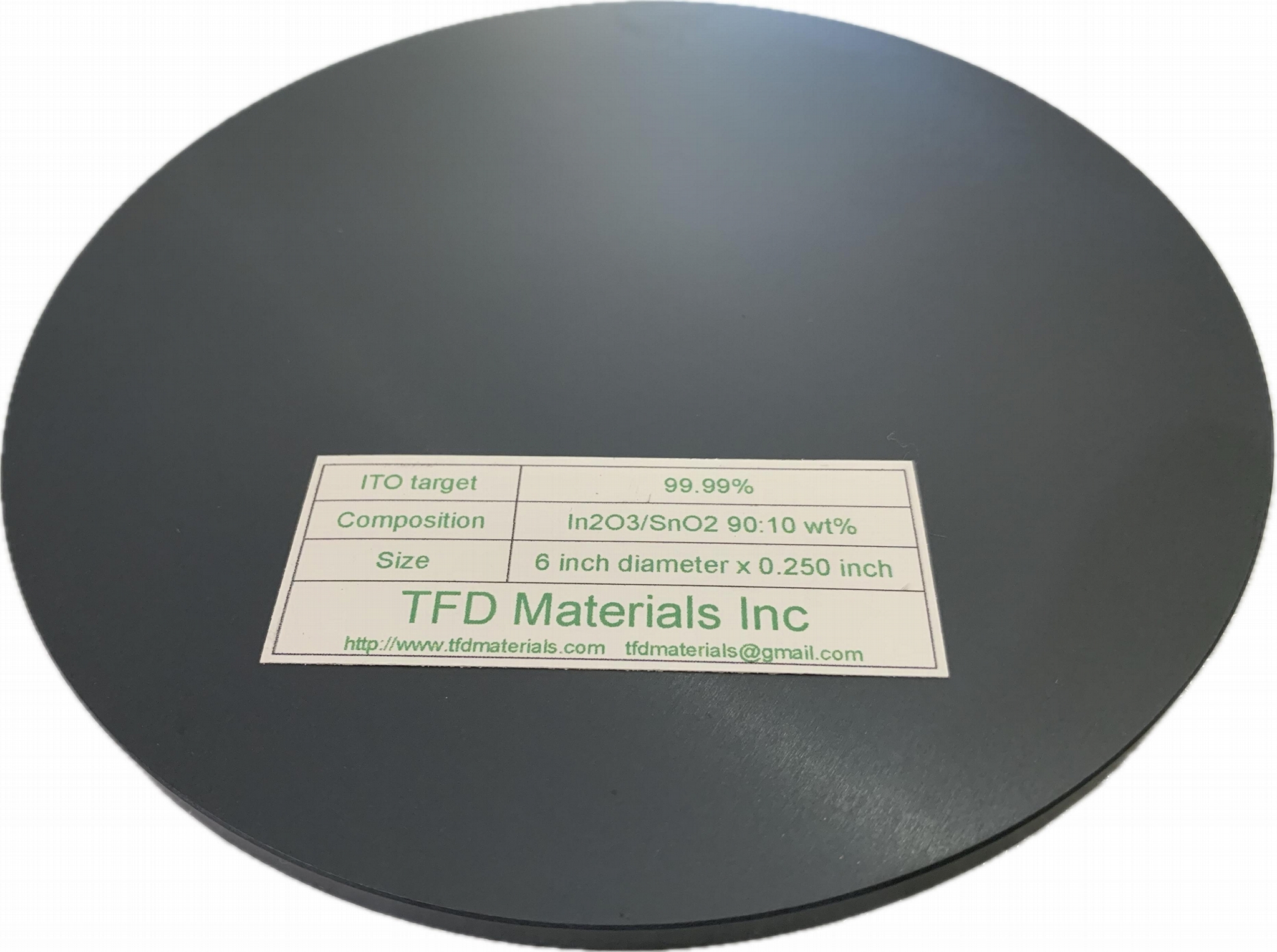 Indium Tin Oxide ITO target