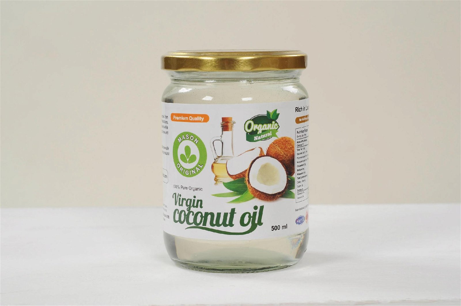 Virgin Coconut Oil ( 500ml in wide mouth glass jar )