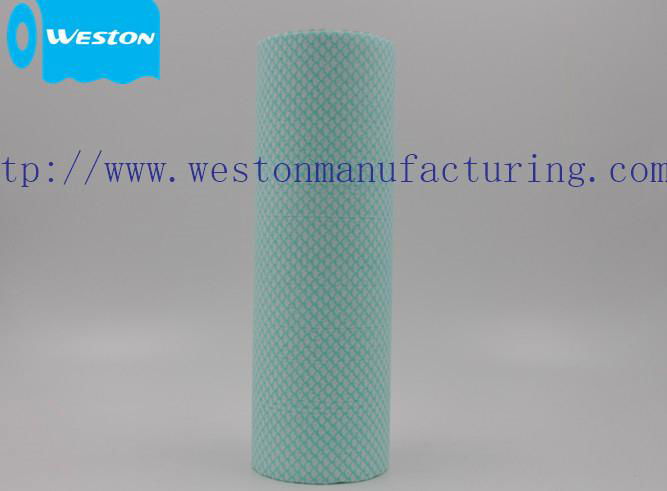 Low lint spunlace nonwoven fabric