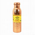 Copper Hammered Leak Proof Bottle 1000 ML