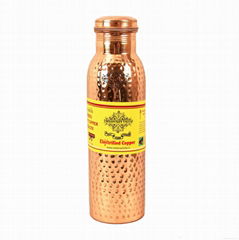 Copper Hammered Leak Proof Bottle 1000 ML
