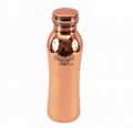 Copper Curved Leak Proof Bottle 1000 ML 4