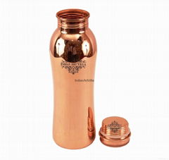 Copper Curved Leak Proof Bottle 1000 ML