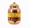 Copper Hammered Joint Free Water Pot 8.0 Ltr 4