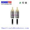 Male to Male into 1 Connector 2 RCA Audio Cable 1