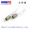 Male to Male into 1 Connector 2 RCA Audio Cable 1