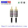 Male to Male into 1 Connector 2 RCA Audio Cable 4