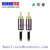 Male to Male into 1 Connector 2 RCA Audio Cable 4