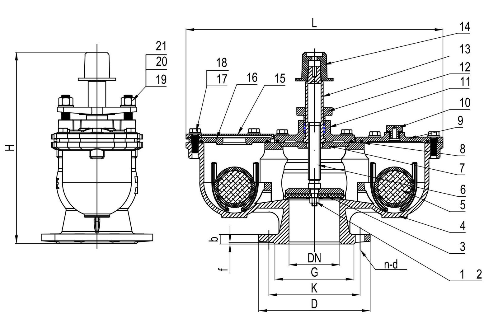 double orifice air valve