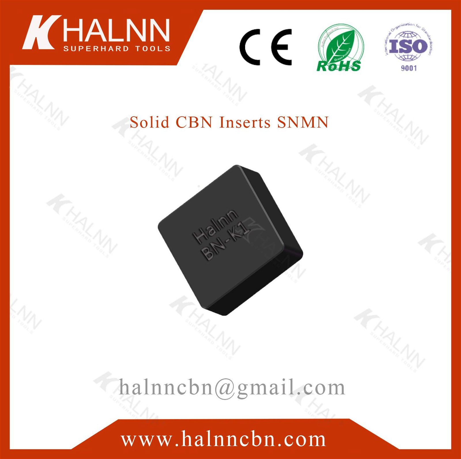 Halnn BN-K1 solid cbn insert machining pumps with high efficiency