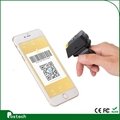  2D ring-style QR barcode scanner bluetooth mini code reader 3
