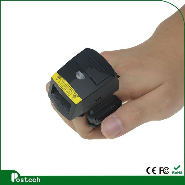  2D ring-style QR barcode scanner bluetooth mini code reader 5