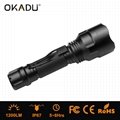 OKADU ST03 Rechargeable 18650 Battery LED Tactical Flashlight 1200 Lumen Cree XM 3