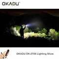 OKADU ZT06 Rechargeable 1200 lumens Led Flashlight Cree XM-L U2 LED Torch 4