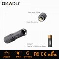OKADU ZQ03F 18650 Led Flashlight 360 degree Rotating Focus Led Flashlight 4