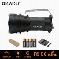 OKADU ST05H 18650 Led Handhold Flashlight 5000Lumens 5 Cree T6 Handheld Torch 4
