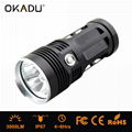 OKADU ST03K Powerful 20w Led Flashlight 3000Lumens 3 Cree XM-L T6 Led Torches 1