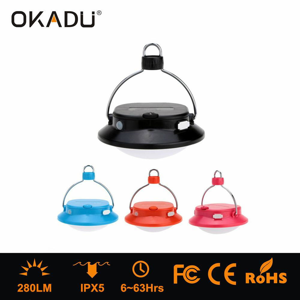 Hanging Camping Light LED Tent Lantern with USB Port For Mobile Phone Charge
