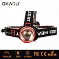 OKADU HT08 Cree T6 LED Headlamp 1000Lm Led Headlight 4