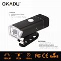 OKADU BT10 180Lumens USB Charging Led Bicycle Light German Sensor Led Bike Light 2
