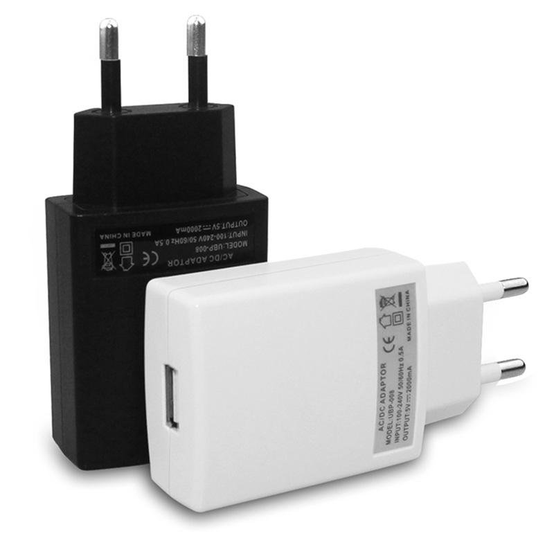 5V 2A Single One Port Universal USB Wall Charger with EU/US Plug Option 2