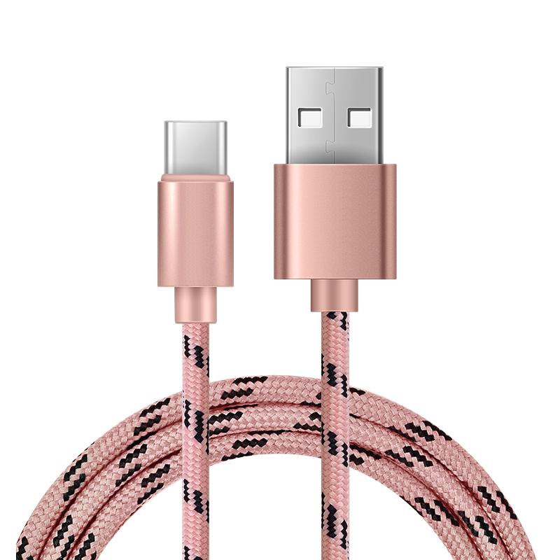 Best Quality Nylon Braided Micro usb Type-c charging&date sync cable for mobile