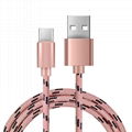 Best Quality Nylon Braided Micro usb Type-c charging&date sync cable for mobile  1