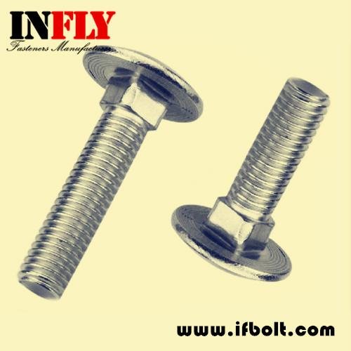 Carriage bolt DIN603 Round head square neck bolt-Infly Fasteners