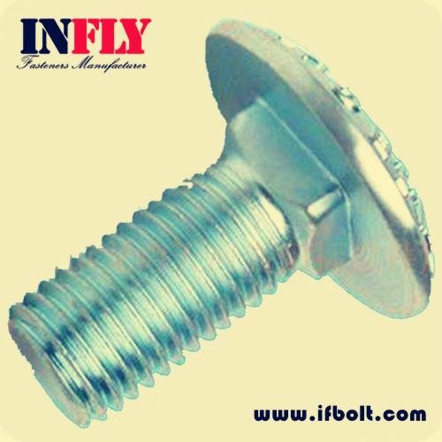 Carriage bolt DIN603 Round head square neck bolt-Infly Fasteners 2