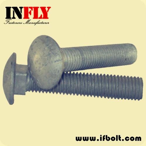 Carriage bolt DIN603 Round head square neck bolt-Infly Fasteners 5