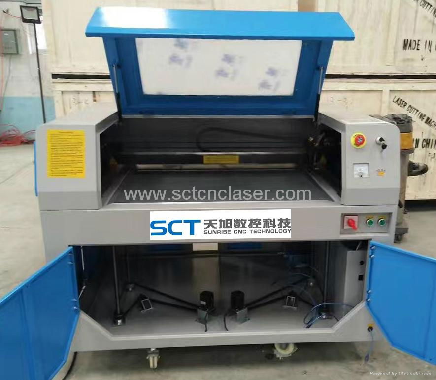 SCT-E6090 CO2 cheap small laser engraving machine 3