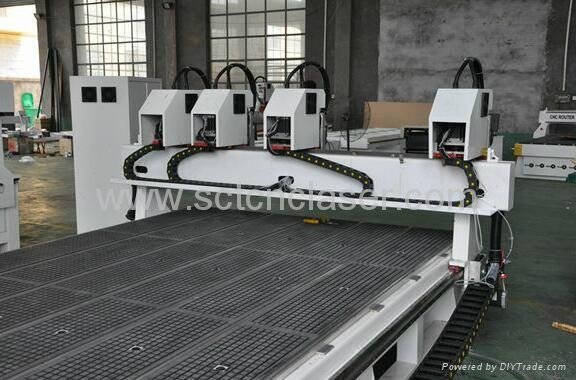 SCT-L1325 China Linear Type ATC 1325 3D wood cnc router 4