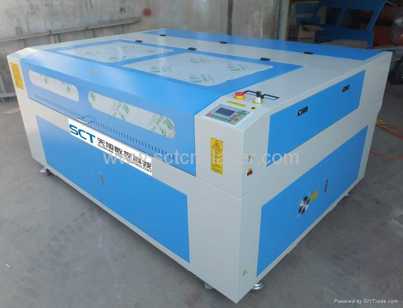 SCT-C1390 bamboo leather 80w laser cutting machine